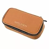 Walker 49262-246 - Pencil Box Coconut, Federmäppchen mit Hauptfach, doppelseitiger Trennwand inkl. 20 Stifteschlaufen, Zippfach und Reißverschluss