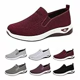 Turnschuhe Damen Walkingschuhe Freizeitschuhe Mesh Atmungsaktive Sneaker Leichtgewichts Sportschuhe Laufschuhe Outdoor Fitness Sommerschuhe Joggingschuhe Stoffschuhe, Geschenk für Frauen Mama