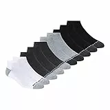 Skechers Herren Men's 10 Pack No Show Socks Laufshorts, weiß/schwarz, Einheitsgröße