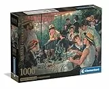 Clementoni Puzzle Collection - Museum Lunch Boating Party 1000 Stücke, Compact Box - Puzzle für Erwachsene 14-99 Jahre, Geschenk für Mann und Frau, Made in Italy, 37063