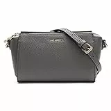 Lazarotti Bologna Leder Umhängetasche Damen | verstellbarer Schultergurt | mittelgroße Crossbody Bag | Schultertasche 20 cm