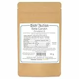 Beta Carotin Pulver 50g – Provitamin A (Vorstufe von Vitamin A), Lebensmittelqualität E160a(i), wasserlöslich, Lebensmittelfarbe & Nahrungsergänzung