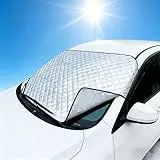 Frontscheibenabdeckung Scheibenabdeckung Auto Winter Frostabdeckung Sonnenschutz, Ultra-Dick Windschutzscheibenabdeckung Windschutzscheibe Abdeckung