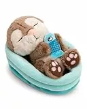 NICI Kuscheltier Otter mit Fisch 12cm schlafend im Körbchen - grau - Stofftier aus weichem Plüsch, niedliches Plüschtier zum Kuscheln und Spielen, für Kinder & Erwachsene - 61582