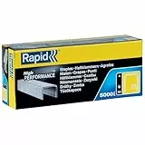 Rapid Tackerklammern Typ 13, 6mm Klammern, 5.000 Stk. Grosspackung, Feindrahtklammern für Holz und Leinwand