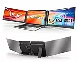 Teamgee Laptop Bildschirm Erweiterung FHD, 15,6 Zoll Ultra Schlanker Tragbarer Monitor, Plug & Play Triple Display für Arbeit, Reisen, & Gaming, Kompatibel mit Mac/Windows/Android/Dex