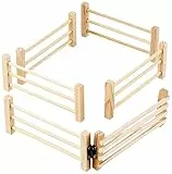 Kids Globe 610667 - Meadow Fence Scale 1:32, Matches 6-Piece Siku,Beige