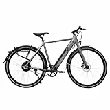 AsVIVA E-Bike BC1-B 28 Zoll – Pedelec Elektrofahrrad mit 250W Bafang Heckmotor, 10,5Ah Akku, Riemenantrieb, hydraulische Scheibenbremsen, LED-Beleuchtung, USB-Ladefunktion