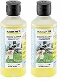 Kärcher Fensterreiniger-Konzentrat RM 503, für eine streifenfreie Reinigung von Fenstern, Glas, Spiegeln und Duschkabinen, 500ml Konzentrat ergeben verdünnt 6,25l Reinigungsflüssigkeit (Packung mit 2)