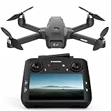 GPS Drohne mit EIS 4K Kamera für Adults Beginners,4.5' HD Bildschirm Fernbedienung,Al Track&Orbit Mode Follow Me Drohne GPS Professionnel Auto Return Home,Gesten Schwerkraftsteuerung Höhenhaltung