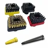 6 Stück Zubehör für Dampfreiniger Kärcher SC1 SC2 SC3 SC4 SC5 CTK10 CTK20, Düse Mundstück Bürste Dampfreiniger Ersatzteile, Stärkere Reinigungswirkung und Größere Reinigungsfläche