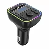 Radiosender für Auto - FM-Sender, FM-Transmitter | Kabelloser Auto-Adapter für MP3-Musik-Player | Multifunktionaler Auto-Musikadapter, Anruf- und Audioempfänger für Outdoor, Auto, LKW