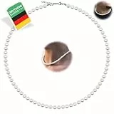 Netrox - Hochwertige Perlenkette mit Geschenkbox - für Damen & Herren - verstellbare Kette - Perlenkette Damen, Perlenschmuck, Perlen Kette, Pearl necklace, Schmuck, Halskette, Damen Perlen Kette