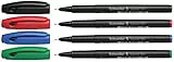Schneider 196794 Topliner 967 Fineliner (Strichstärke 0,4 mm) 4er Etui sortiert