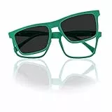 Foreyever Unisex-Kinder Kids Clip On Sonnenbrille, Verde, 42