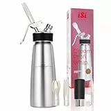 iSi 1630 Sahnespender 500ml Cream Profi Whip 0.5L, Aus hochwertigem Edelstahl rostfrei, Betrieb mit iSi sahnekapseln, Für Sahne & weitere kalte Anwendungen, Spülmaschinenfest
