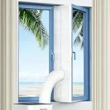 UrbanWave Klimaanlage Fensterabdichtung für Mobile Klimageräte,Wasserdichter Hot Air Stop für Wäschetrockner,Ablufttrockner,Double Zip für Dachfenster und Flügelfenster,300CM,210T Polyester