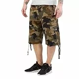 Southpole Cargo-Shorts für Herren, Ripstop-Gürtel, Holz, 52