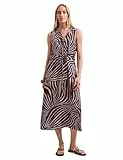Street One Midi-Kleid mit Split Neck und Zipper Rustic Rouge 40