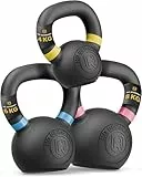 HQ Germany® Kettlebell Set 6,8,12kg [Pulverbeschichtung] - Gusseisen Kettlebell Set mit ±2% Gewichtstoleranz - Kugelhantel Gewicht, Hantel Gewichte, Kettle Bell, Kettlebells mit Pulverbeschichtung