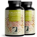 Calcium Tabletten 360x - optimal hochdosiert mit 800 mg Calcium pro Tag - Erhalt normaler Knochen & Zähne - laborgeprüft mit Zertifikat - hochwertiges Calciumcarbonat - 6-Monatsvorrat - 100% vegan