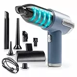 CLEANmaxx 2in1-Handstaubsauger mit Saug- & Gebläsefunktion | Akkusauger - kabellos & leistungsstark | mit 250 ml Staubbehälter | wiederaufladbar & tragbar | waschbarer EPA-Filter