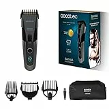 Cecotec Haarschneider Bamba PrecisionCare Titan. Titanbeschichtete Klinge, 90 Min. Autonomie, bis zu 30 mm, kabellos, 3 Führungskämme, Display, Wartungsalarm, Sperrfunktion.