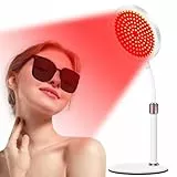 Trayvespace Rotlichtlampe, 100LED Rotlichtlampe Gesicht Einstellbarer Winkel, Rotlicht Lampe, Rotlichtlampe mit Sockel, Red Lights für den Heimgebrauch (660nm & 850nm & 940nm)