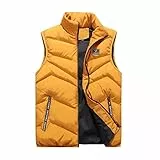 Herren Weste Winter Ärmellose Steppweste Warm Baggy Arbeitsweste Laufweste Elegant Daunenweste Große Größen Jeans Weste Leicht Fahrrad Weste Softshell Weste Sportlich Westen