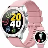 Fempoin Smartwatch für Herren und Damen, 3,6 cm (1,43 Zoll), AMOLED-Display, Smartwatch mit Anrufen, Schlafüberwachung/SpO2, 110+ Sportmodi, wasserdicht, Sportuhr für Android iOS