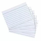 Herlitz 50019397 Karteikarte A8, weiß, 170g/M2, 200 Stück Eingeschweißt (1)
