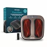 Homedics Foot Flow Mobility Booster Vibrationsmassagegerät - Vibrierendes Fußmassagegerät mit wohltuender Wärme, 20 Intensitäten und 3 Modi, Fördert die Durchblutung und revitalisiert müde Muskeln