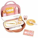 Smoby - Baby Nurse Puppen-Pflegekoffer mit 13-teiligem Pflegezubehör - Inkl. Teller, Fläschchen, Windel & Thermometer - Für realistische Rollenspiele, für Kinder ab 3 Jahren, in Frankreich gefertigt