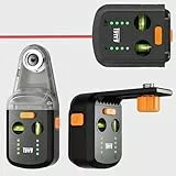 4-in-1 Wiederaufladbare Laser-Wasserwaage von Tyrry mit Kreuzwasserwaage, Staubsammler und Wandhalterung, Ideal für Heimdekoration und Renovierungsprojekte
