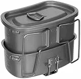 Fox Outdoor Kochgeschirr, Titan, Klappgriffe, 3-teilig