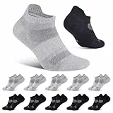 Niorasen Sneaker Socken Herren Damen, 10 Paar Baumwolle Sportsocken, Kurze Laufsocken, Atmungsaktiv Sneakersocken Weiche und Bequeme für Sport, Arbeit, Wandern, Radfahren, 43-46