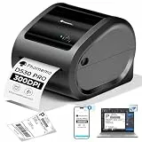 Phomemo Ethernet Versandetiketten Drucker, 300dpi Etikettendrucker für Unternehmen, Thermodrucker Unterstützt Ethernet, Bluetooth und USB, Kompatibel mit Amazon, DHL, Vinted, Etsy, UPS, FedEx, DPD