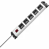 Kopp Powerversal Steckdosenleiste, 5-Fach, mit beleuchtetem Schalter, IP 20, 226620015