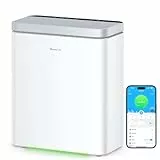 GoveeLife Smart Luftreiniger für große Räume bis 97 m², PM2.5-Monitor, HEPA-Schlafmodus, 3-in-1 Luftreinigungsfilter mit App- und Alexa- Steuerung für Tierhaare, Pollen,Perfekt für Allergiker