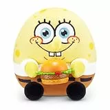 Snackles Figur Spongebob Schwammkopf, 13 cm großes Plüschspielzeug von ZURU, Plüschspielzeug mit Snack-Accessoire