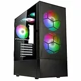 Kolink Observatory MX Glass PC-Gehäuse, Kolink Umbra ARGB-Lüfter, Mesh-PSU-Verkleidung, Glasfrontplatte, SPCC-Stahl, Midi Tower, Weiß