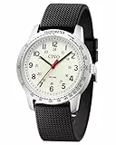 CIVO Armbanduhr Herren Militär Herrenuhr: 12/24 Stunden Analog Silikon Uhren für Männer Weiß - Sport Wasserdicht Quarz Herren Uhr