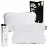BLACKROLL® Recovery Pillow Set Climate (50 x 30 cm), Kissen mit zusätzlichem Climate-Bezug, ergonomisches Kopfkissen mit Travel Bag, Nackenkissen aus Viscose Memory Schaum, Made in Germany