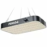 FECiDA 130 Watt LED Pflanzenlampe Dimmbar, 12000 Lumen LED Grow Lampe Vollspektrum mit Daisy Chain Funktion, 576 PSC LEDs Grow Light Perfekt für 60x60CM Growzelt Pflanzenwachstum
