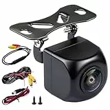 Rückfahrkamera 1080P AHD mit 170° Weitwinkel, Nachtsicht & IP68 Wasserdicht – universelle Auto-/LKW-Kamera, einfache Montage nahe Nummernschild, kompatibel mit AHD Displayern und Headunits