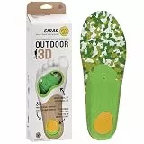 Sidas Outdoor 3D, Einlegesohlen für Wanderungen und Outdoor-Aktivitäten, Atmungsaktivität und dauerhafter Komfort beim Gehen, Stabilität und Halt für den Fuß zur Schmerzlinderung