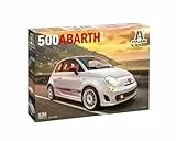 Italeri 3674 1:24 FIAT 500 Abarth (2008) - Modellbau, Bausatz, Standmodellbau, Basteln, Hobby, Kleben, Plastikbausatz, detailgetreu, Auto Modell, 1:24