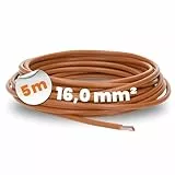 5 Meter Lapp 4520036 H07V-K 16,0 mm² braun I Verdrahtungsleitung I Aderleitung flexibel I PVC-Einzelader I Litze 16mm2 I Verdrahtung