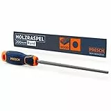 Presch Holzraspel Rund 200mm - Hochwertige Raspel mit umlaufendem Hieb H2 für die Bearbeitung von Rundungen in Hartholz oder Weichholz, Profi Holzfeile