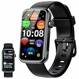 Smartwatch für Herren Damen, Ultra Low Power, IP68 Wasserdicht Fitnessuhr mit 1,47' AF Display, fitness tracker with 24/7 Herzfrequenz/Schlafmonitor/24 Sportmodi/Benachrichtigung, uhr für iOS Android